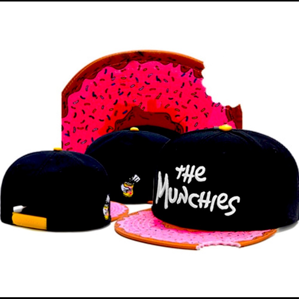 The Munchies Embroidered Adjustable Snapback Cap/Munchies Hip Hop Hat